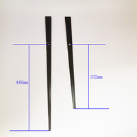 Grandes aiguilles d'horloge fines en aluminium, mécanisme à quartz, alimentées par piles, durables, design moderne et contemporain, discrètes et fiables