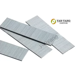 Yanyang Factory Produce 18 Gauge Heavy Duty Durable F40 Galvanized Furniture Staples F50 Upholstery Industrial Sofa Nails