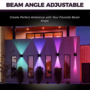 Tuya thông minh mờ wifi Wifi dẫn đèn tường 9W RGBW ngoài trời ứng dụng trong nhà không thấm nước Đèn treo tường Dimmable làm việc với <span class=keywords><strong>Alexa</strong></span> Google - Product Image 5