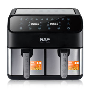 Pile Panier Commercial Friteuse À Air pour Restaurants 2025 <span class=keywords><strong>Double</strong></span> De 4L Deux <span class=keywords><strong>Battants</strong></span> Chine Sur Four Friteuse À Air 8 Litres pour La Maison - Product Image 2