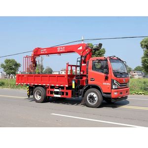 Dongfeng D7 4*2 Truck Mounted Crane with 7 Ton 5-section Straight Boom Crane, Heavy Lifting for Oversized <b>Cargo</b> Transportation - Product Image 5