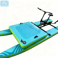 Grand Vélo Aquatique SUP à Ponton Plat Stable avec Cadre en Aluminium, Facile à Ranger pour la Plage, de Chine Lumark, Logo Personnalisé OEM