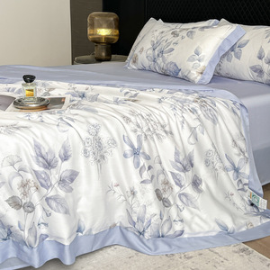 YALSH Tencel Summer Quilt <b>Set</b> 4 Pieces Cooling <b>Comforter</b> Lightweight Air Conditioning Quilt Machine Washable - Product Image 2