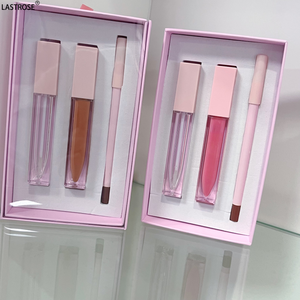 Kit de maquillage pour les lèvres 4 en 1, rouge à lèvres liquide mat imperméable, <span class=keywords><strong>crayon</strong></span> contour des lèvres brun, taille-<span class=keywords><strong>crayon</strong></span>, brillant à lèvres transparent nude vegan longue durée - Product Image 3