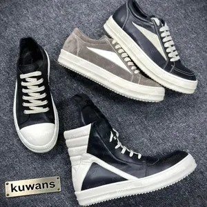 2026 Hot Sales New Walking Shoes Men's Fashionable High-top Luxury Casual Shoes Trendy Sports Men Shoes Black Lace-up Rickks - Product Image 2