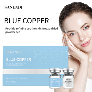 Suero Hidratante de Cobre Azul con Ácido Hialurónico, Péptidos y PDRN, Reparación de la Piel, Hidratación, Antienvejecimiento, Rejuvenecimiento de la Piel, Cosmético OEM - Product Image 2