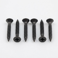 Sekrup Mini CSK Baja Karbon Hitam Kepala Datar Berlubang Silang Self-tapping M2.6 M3 M4 M5