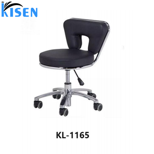 Tabouret de salon professionnel Kisen avec dossier, réglage hydraulique de la hauteur, roulettes pivotantes, robuste, pour salon, hôtel - Product Image 6