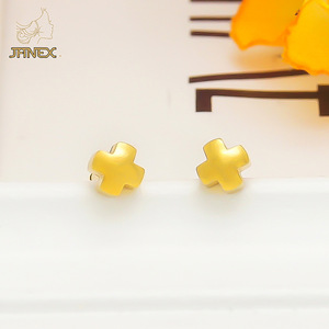 Janex – Boucles d'oreilles plaquées or hypoallergéniques en acier inoxydable chirurgical 316, assortiment de boules, pour enfants et femmes, cadeau de fête - Product Image 2
