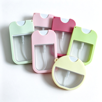 Étui de protection portable en silicone pour flacon pulvérisateur de parfum ou d'alcool, format carte de crédit, 35ml, 45ml, 50ml