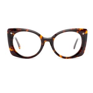 Monturas de Gafas Ópticas de Acetato Hechas a Mano, Diseño Único y de Alta Calidad, Estilo Retro, Forma de Diamante, Venta al por Mayor - Product Image 1
