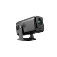 Projecteur portable d'intérieur TOF à mise au point automatique, correction trapézoïdale, système Android 14, Smart TV, 300 ANSI, double Wi-Fi, Bluetooth, pour téléphone et ordinateur portable, avec écran sans fil