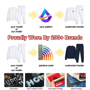 Ensemble de survêtement personnalisé avec logo, confortable, respirant, pour hommes, loisirs, sport, mode, ensemble de sweat-shirt élégant - Product Image 4