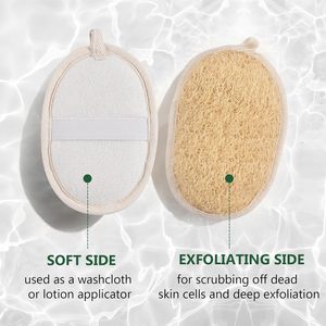 Éponge à vaisselle longue et simple 100% naturelle en loofah, brosse de nettoyage corporel, éponge loofah biologique pour l'élimination des peaux mortes, marque privée - Product Image 5