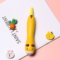 Stylos mignons à encre gel en forme d'animaux, ensemble de stylos éponge anti-stress pour étudiants