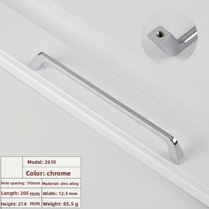 Poignées de porte d'armoire en alliage de zinc massif doré minimaliste moderne vente directe d'usine pour les meubles - Product Image 4