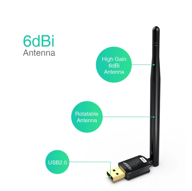 From Factory Directly 150Mbps USB Wireless Wi-Fi Adapter for Windows Win7/8/8.1/10/XP/Vista Mac OS