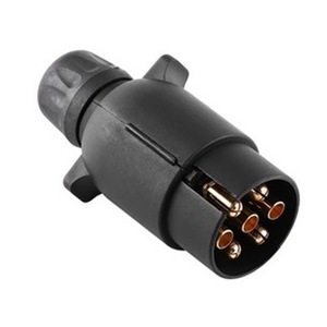 European Style 7 Pin <b>Trailer</b> Plug RV Adapter Taillight Signal Connector Converter - Product Image 1