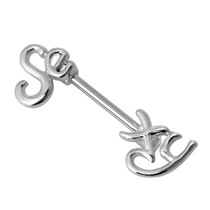 En Stock Moda Acero Inoxidable Calibre Sexy Pezón Anillo Pezón Piercing Joyería para Mujeres Hombres - Product Image 1