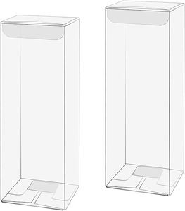 Mini MOQ Clear Plastic PVC Packaging Boxes High Transparent PET RPET Plastic Retail Packaging Box