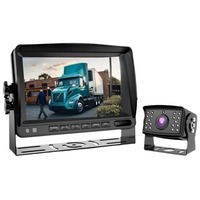 Système d'image de recul universel haute définition AHD pour voiture, écran LCD DVR de 7 pouces, résolution 1024x600, caméra d'angle mort arrière