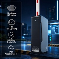 Barrière à levée rapide avec caméra LPR/ANPR pour la gestion du stationnement et la reconnaissance automatique des plaques d'immatriculation – Système de sécurité
