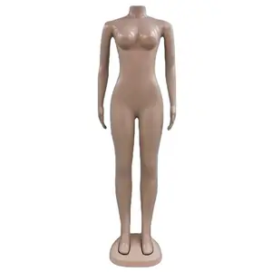 핫 세일 플라스틱 전신 큰 흉상 manikin 피부 색상 여성 머리없는 마네킹 옷 디스플레이