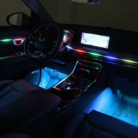 Indian K4 Symphony Pro: Kit de bande LED pour voiture 18 modes contrôlé par application (fibre optique/acrylique), éclairage RVB à commande vocale