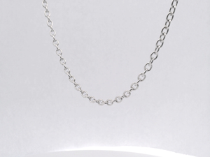 Cadena Lariat Extragrande de Platino Pt950 con Grabado de Glifos, con Hilos Tejidos Resistentes, Minimalista, Unisex, Pieza de Exhibición - Product Image 4
