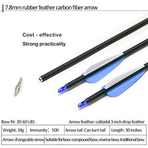 Flechas de Carbono para Práctica de Tiro con Arco y Caza, para Arcos Recurvos, Venta al Por Mayor - Product Image 5