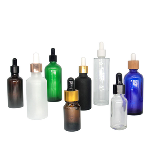 Gotero Ovalado de Vidrio Blanco con Anillo Dorado, Superficie Transparente, Apto para Envases de Aceite Esencial y Cosméticos de 15 ml, Gotero de Goma. - Product Image 1