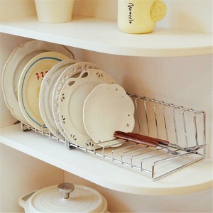 Modern <b>Kitchen</b> Stainless Steel Drain Bowl Dish <b>Rack</b> with Lazy Susan Storage Wall-Mounted Household Storage <b>Rack</b> - Product Image 3