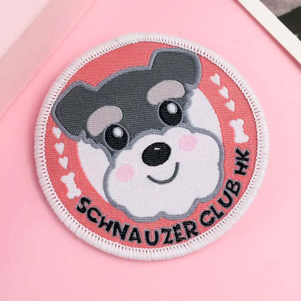 Custom Box Logo Meisje Anime Aap Schattige Hond Borduurwerk Patches Dier Voor Kleding