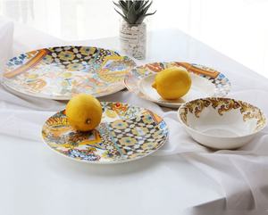 Juego de Platos y Tazones de Cerámica Estilo Nórdico Serie <span class=keywords><strong>Siciliana</strong></span>, Juego de Cuatro Piezas - Product Image 6