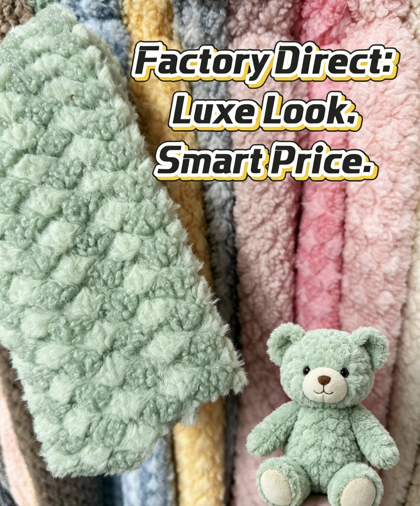100% Polyester Fleece Fabric Eco-Friendly 500GSM Multi Colors Factory Wholesale For Girls Clothing High Quality Soft Material