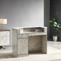 Comptoir de réception moderne en marbre, robuste et résistant à l'usure, comptoir de caisse facile à nettoyer, table d'accueil pour hôtel