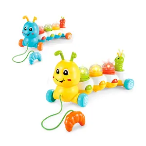 Lernspiel zeug Baby Drag Line Tier Insekten spielzeug Pull Line Toys für Kleinkinder