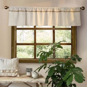 Cenefas <span class=keywords><strong>de</strong></span> tela SLKWDOBD, cenefa <span class=keywords><strong>de</strong></span> ventana <span class=keywords><strong>de</strong></span> cocina <span class=keywords><strong>de</strong></span> 12 pulgadas, cortina corta neutra <span class=keywords><strong>de</strong></span> encaje <span class=keywords><strong>de</strong></span> arpillera <span class=keywords><strong>de</strong></span> <span class=keywords><strong>lino</strong></span> y algodón <span class=keywords><strong>de</strong></span> granja rústica - Product Image 2