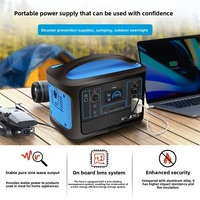 Sistem Penyimpanan Daya Darurat Portabel Luar Ruangan 600W 220V/110V Lithium Iron Phosphate Power Bank Mobile Anti Overcharge/Overload