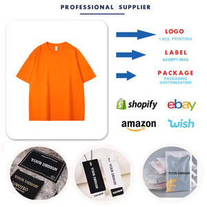 Blank T Shirt Heavy Cotton 300gms High Quality Drop Shoulder Pure Cotton T Shirt Men Baggy Leisure Shirt - Product Image 6