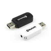 PIX-LINK Logo personnalisé USB/AUX 3.5mm Dent bleu Récepteur de musique audio stéréo sans fil/Adaptateur Dongle