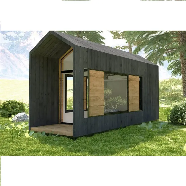 औद्योगिक डिजाइन पोर्टेबल लकड़ी उद्यान शेड आंतरिक Prefab घरों