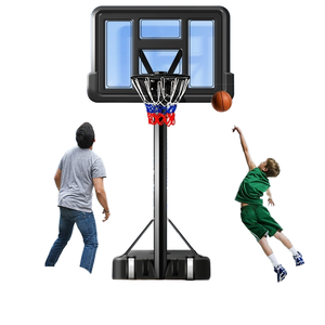Meishilong MSL-Q0182 <span class=keywords><strong>Canestro</strong></span> da Basket Regolabile in Acciaio per Interni/Esterni con Tabellone in PVC, Resistente, Montabile a Parete, Spostabile - Product Image 4