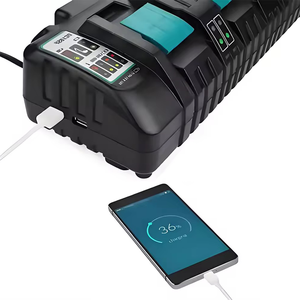 Cargador de Batería de Iones de Litio DC18SF 14.4-18V, Adaptador de Corriente para Herramientas Eléctricas con Puerto USB y Protección Contra Sobrecarga - Product Image 6