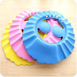 Personnalisé en plastique <span class=keywords><strong>EVA</strong></span> étanche gorro de ducha bebe couronne dessin animé enfants lavage de cheveux bain tête chapeau petits bébés bébé bonnet de douche - Product Image 5