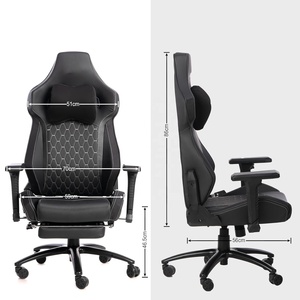 Chaise de bureau ergonomique de grande taille, confortable, avec siège plus large, support <span class=keywords><strong>lombaire</strong></span> massant, chaise de jeu pour Silla Cadeira <span class=keywords><strong>Gamer</strong></span> - Product Image 2
