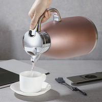 Bouilloire de voyage isotherme en acier inoxydable 304 de 2,3 litres avec poignée, carafe à thé et café, pot à eau à double paroi pour fêtes