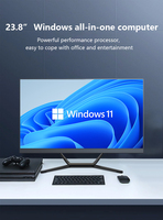Computadora personalizable todo en uno de 24 pulgadas, ordenador de escritorio DDR3 con Win11 SSD, uso en oficina en casa, Core I7 I5 I3, pantalla LCD