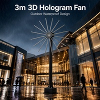 智慧城市3D全息风扇显示屏热门供应商制造商OEM定制解决方案适用于大型广告项目展厅