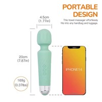 Masseur vibrant corporel en silicone 8 vitesses pour homme et femme, pour clitoris, épaules et cou, jouet sexuel pour femme
